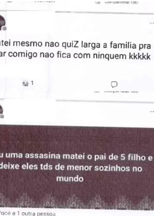 Mulher matou amante em Alagoas e postou confissão na internet