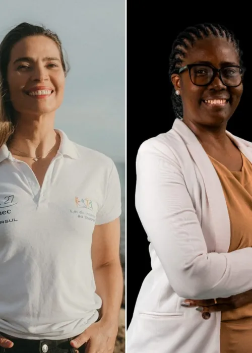 Pré-candidatas à prefeitura de Niterói, Isabel Swan (PV) e Alexandra Ferro (PP)