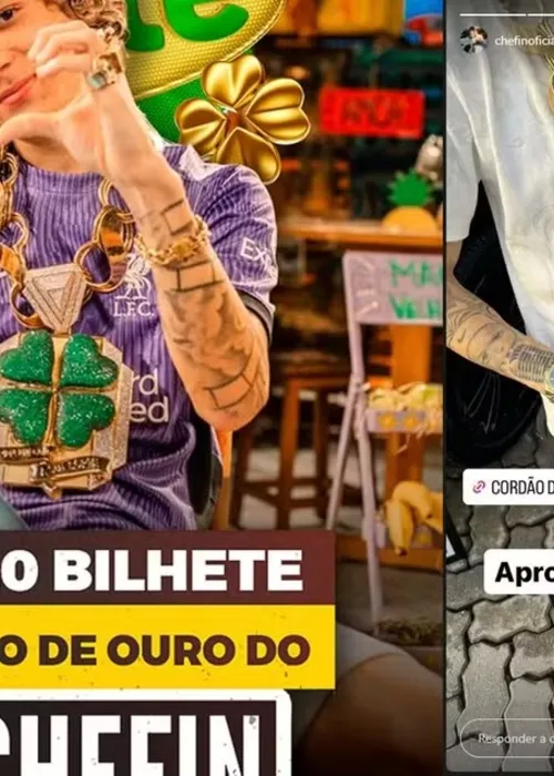 O rapper Chefin é um dos alvos da operação