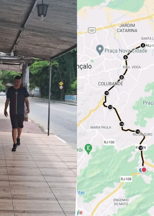 Gabriel Peixoto disse que a extensa caminhada foi "dolorida"