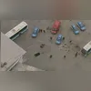 A moto utilizada pelos criminosos no momento do crime ficou abandonada ao lado da vítima