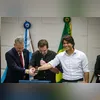O clube tomou posse oficialmente da área nesta quinta (3)