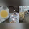 Funcionários mostram local sujo onde trabalham e carne escura em caixa de papelão