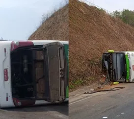 Ônibus com time de futebol americano tomba e mata 3 no Rio