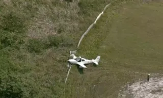 Imagem ilustrativa da imagem Aeronave perde o controle e sai da pista em aeroporto do Rio