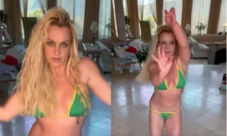 Imagem ilustrativa da imagem Britney Spears com biquíni abrasileirado leva fãs à loucura; vídeo