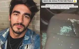 Imagem ilustrativa da imagem Ex-BBB é assaltado dentro de carro de app: 'Quebraram o vidro'