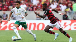 Imagem ilustrativa da imagem Flamengo empata com Palmeiras e perde chance de ser líder