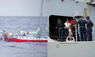 Imagem ilustrativa da imagem Mãe e filha são resgatadas após 13 dias à deriva em oceano