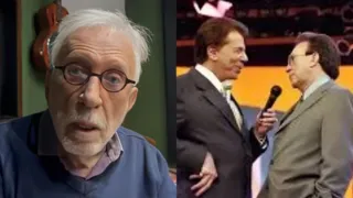 Imagem ilustrativa da imagem Moacyr Franco sabe da morte de Silvio Santos após três dias; vídeo