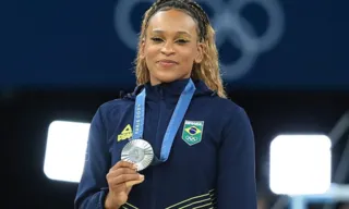 Imagem ilustrativa da imagem Rebeca Andrade sonha em se tornar a maior medalhista do Brasil