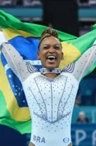 Imagem ilustrativa da imagem Só dá ela! Rebeca Andrade vai ganhar Medalha Tiradentes, no Rio