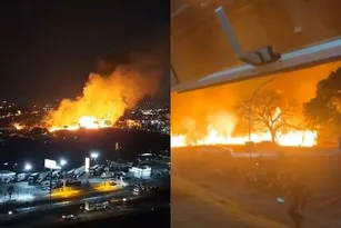 Imagem ilustrativa da imagem Vídeo: incêndio se espalha e assusta alunos de faculdades