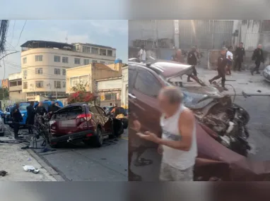 Imagem ilustrativa da imagem Suspeito de roubo morre após bater carro em perseguição; vídeo