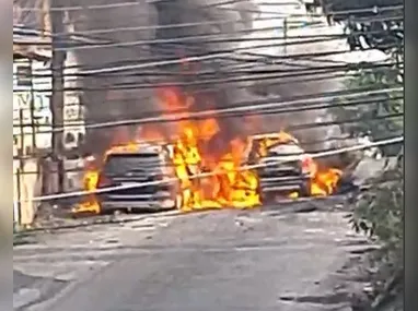 Viaturam baseadas no viaduto do Salgueiro