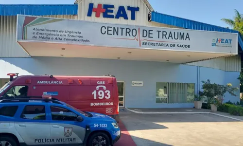 Militar foi de helicóptero para o Hospital Estadual Alberto Torres (Heat)