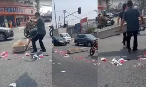 Cena inusitada interditou a rua