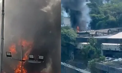 Colunas de fumaça são vistas de vários pontos da Zona Sul