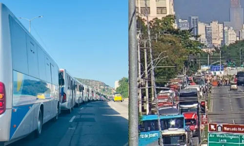 Situação caótica atrasou ida ao trabalho na manhã desta sexta