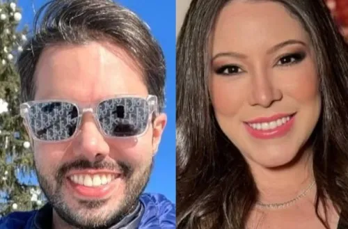 Darwin Henrique da Silva Filho, dono da Esportes da Sorte, e a esposa, Maria Eduarda Filizola