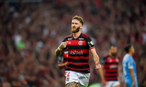 Léo Pereira marcou o segundo gol na vitória do Flamengo contra o Bolívar