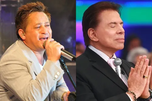 O sertanejo teve a oportunidade de conhecer Silvio Santos pessoalmente