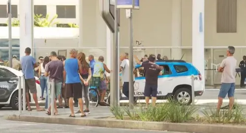 Segundo relatos, morador de rua teria agredido um segurança com uma pedra na cabeça