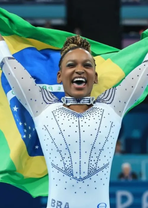 Imagem ilustrativa da imagem Só dá ela! Rebeca Andrade vai ganhar Medalha Tiradentes, no Rio