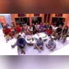 Amigos de Aline brincaram com a aproximação dos dois