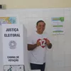 O candidato acompanhou a apuração em uma costelaria, em São Francisco, na Zona Sul da cidade