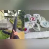 Após a vítima registrar um boletim de ocorrência, o homem foi até o local de trabalho da mulher para xingá-la