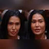 Aline e Vinicius comemorando vitória na Prova do Anjo