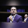 Lula entre Hugo Motta e Davi Alcolumbre