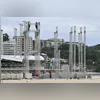 O palco está quase todo montado na Praia de Icaraí