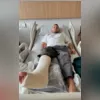 Mavie está na arquibancada torcendo pelo seu pai, Neymar