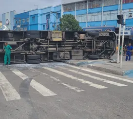 'Desespero', diz vítima de acidente de ônibus em São Gonçalo