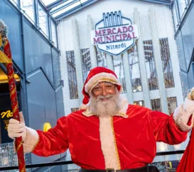 É hoje! Papai Noel chega ao Mercado Municipal de Niterói