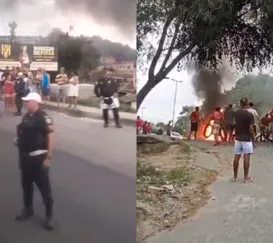 Parou! Manifestação causa nó em trânsito de SG; vídeo