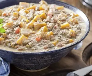 Carne moída cremosa para qualquer ocasião