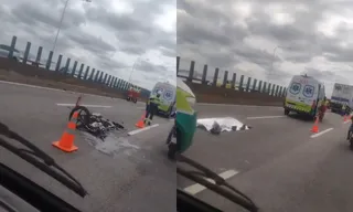 Imagem ilustrativa da imagem Identificado motociclista que morreu em acidente na Ponte