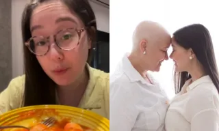 Imagem ilustrativa da imagem Jovem viraliza ao comer nhoque feito pela mãe falecida; vídeo