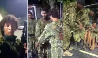 Imagem ilustrativa da imagem Traficantes camuflados são presos antes de invasão no Rio; vídeo