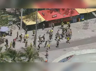 Torcedores do time Peñarol, do Uruguai, envolvidos em confusão