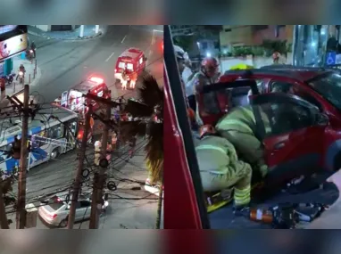 Imagem ilustrativa da imagem Grave acidente deixa cinco feridos em São Gonçalo; vídeo