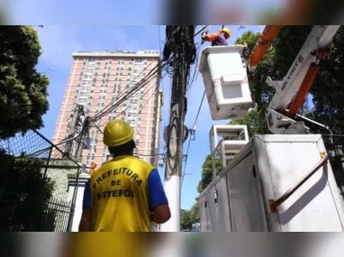 Operação Caça-Fios está sendo realizada em toda a cidade