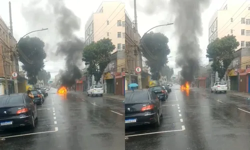 Fumaça podia ser vista de longe