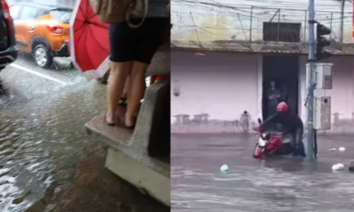 Temporal deixou diversos locais nas duas cidades debaixo d'água