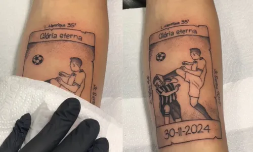 A tatuagem viralizou nas redes sociais