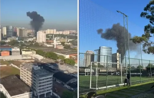 Local de queda de avião na Avenida Marques de São Vicente, Zona Oeste de São Paulo