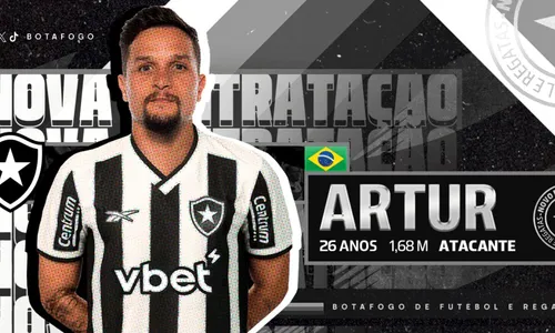 Botafogo desembolsou cerca de R$ 62 milhões para comprar Artur